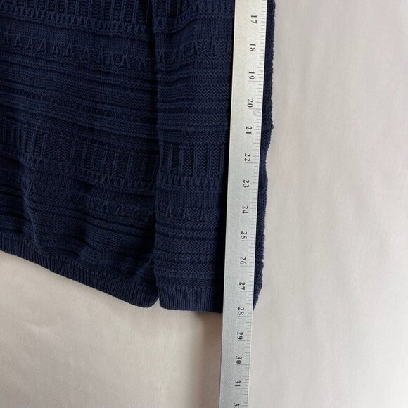 GAP Sweater Womens Size 2XL Striped Jacquard Jumper Long Sleeve Pullover Blue - Picture 10 of 11